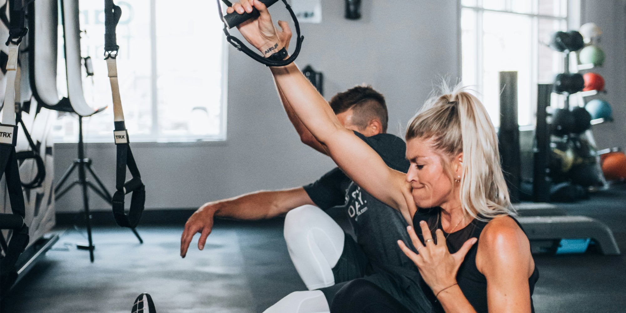 Woman working  out