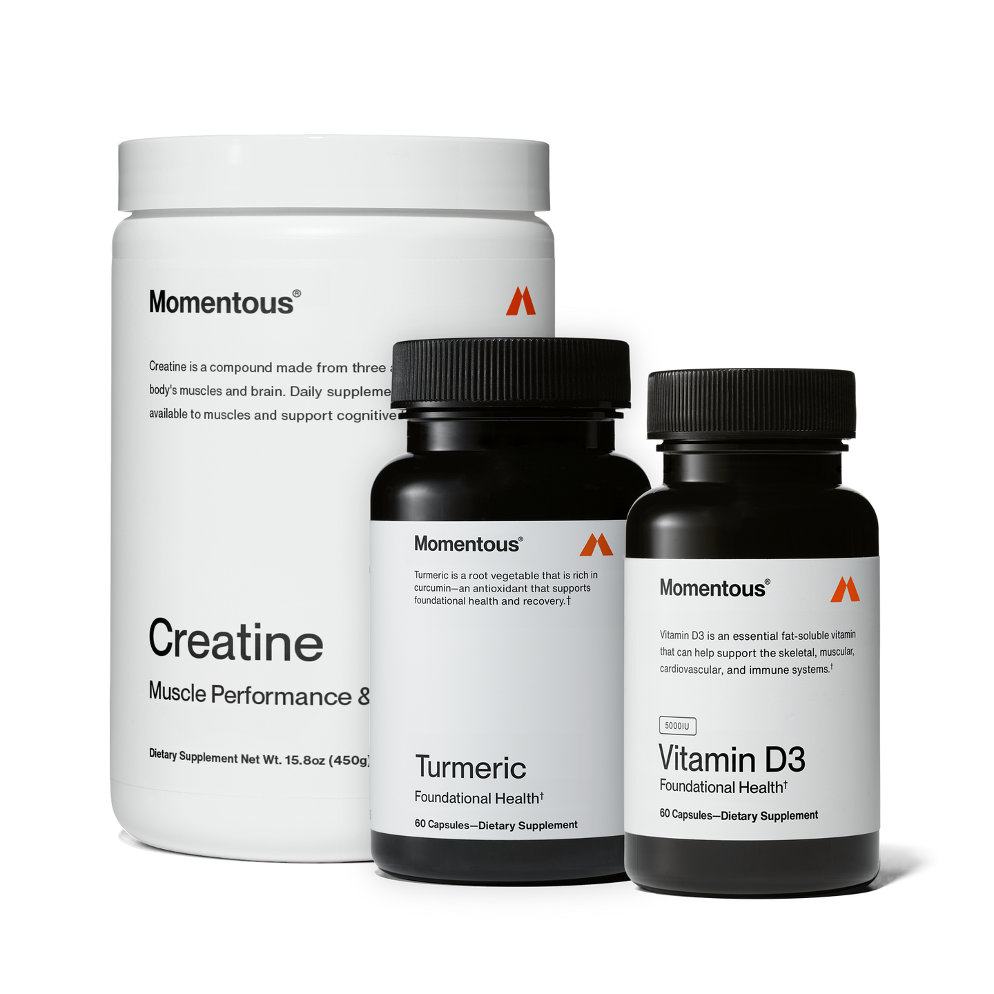 Anti-Inflammatory Bundle for Women that includes Turmeric, Creatine, and Vitamin D3