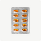 10 Omega-3 Softgel capsules in a blister pack