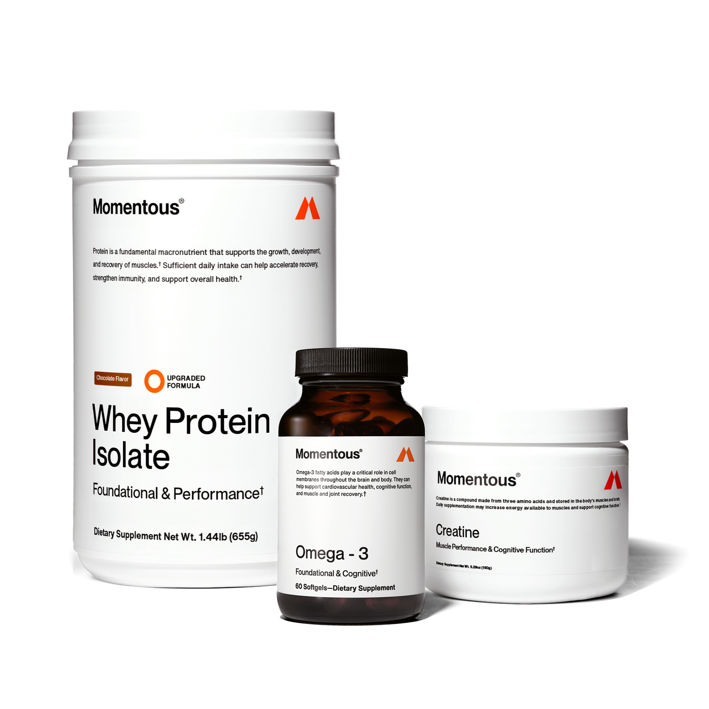 Chocolate Whey, Omega-3, and Creatine