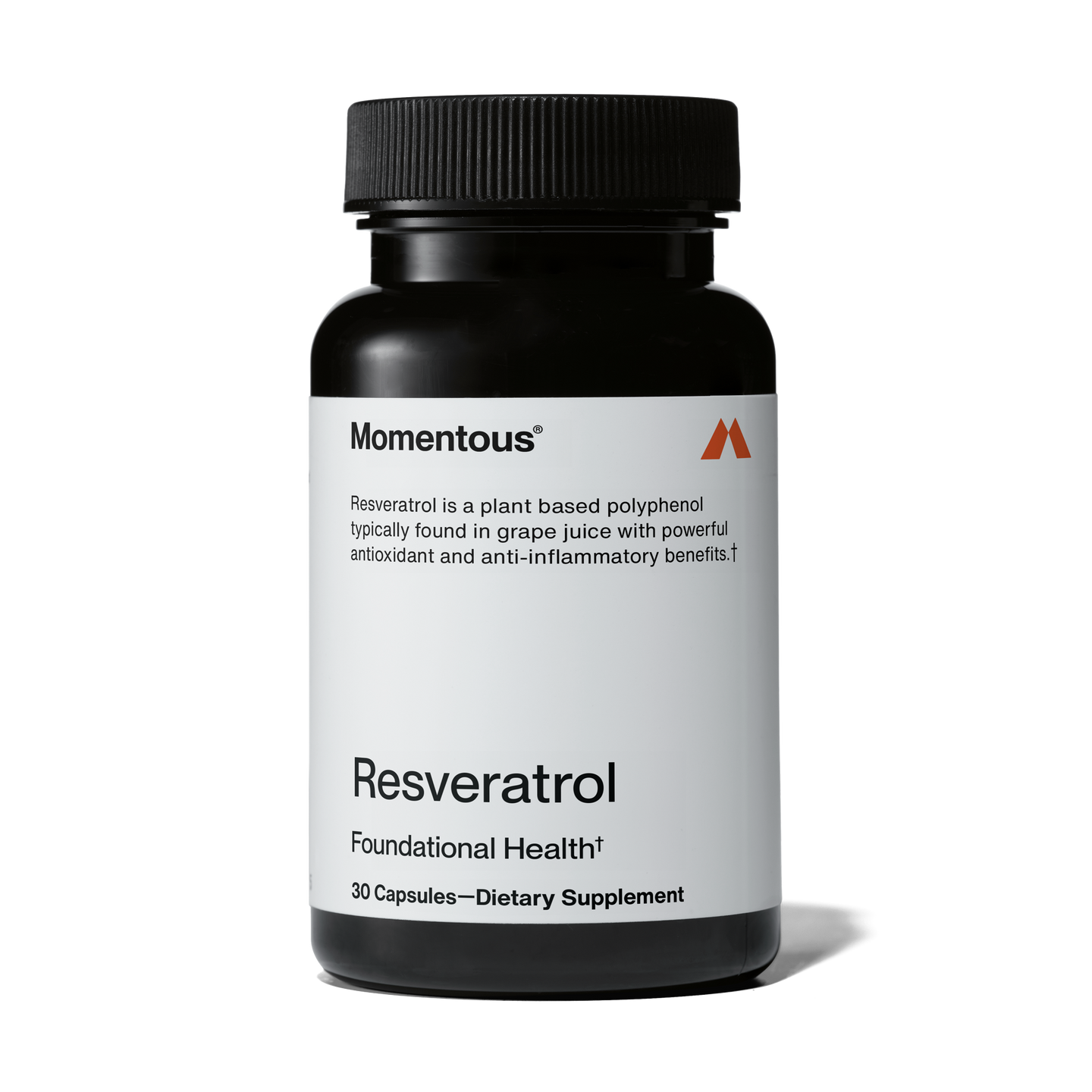 Momentous Resveratrol pill bottle